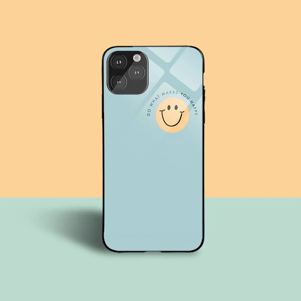 Do What MaKes You Happy Printed Protective Case Sleek Grip Hybrid Look