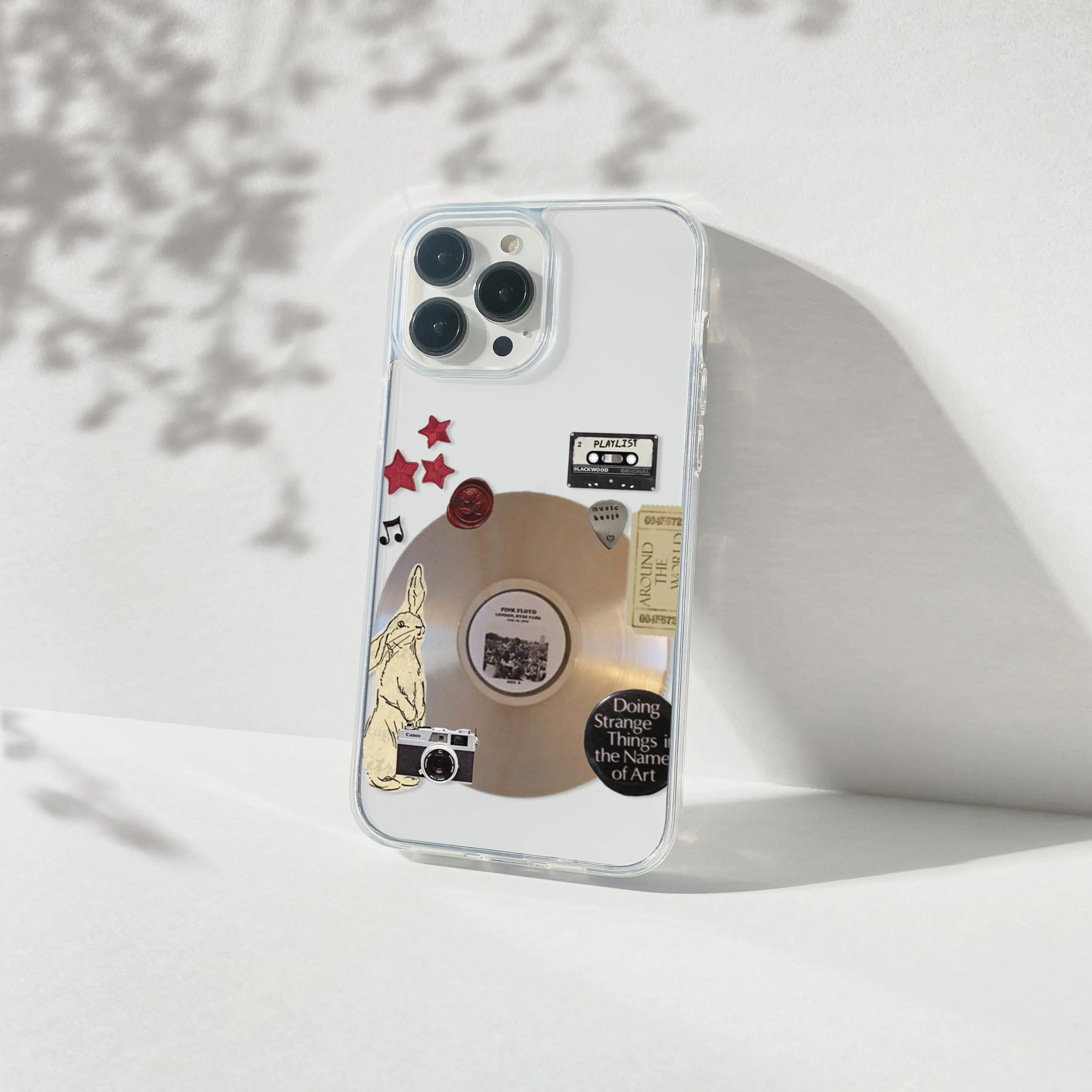 Pink Floyd Spotify Aesthetic Silicone Clear Case Protective Touch Elegant Build