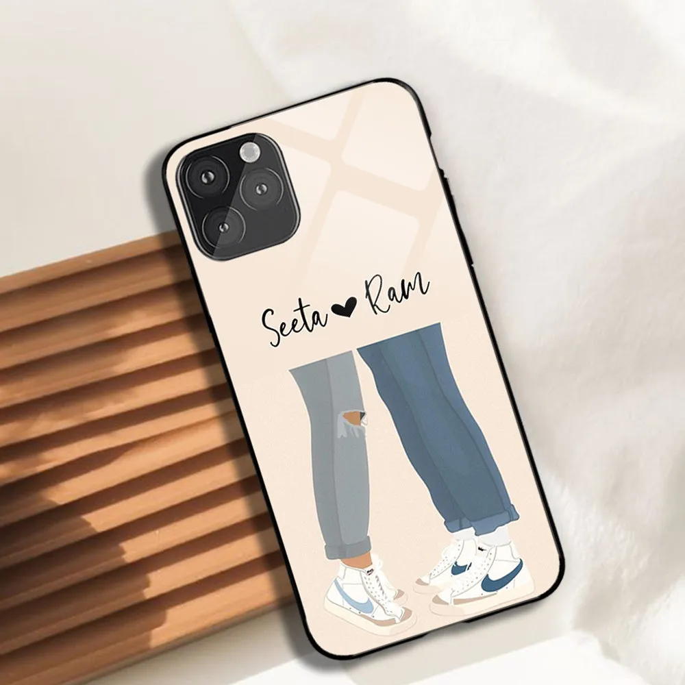 Couple Name Glossy Protective case Protective Texture Layer