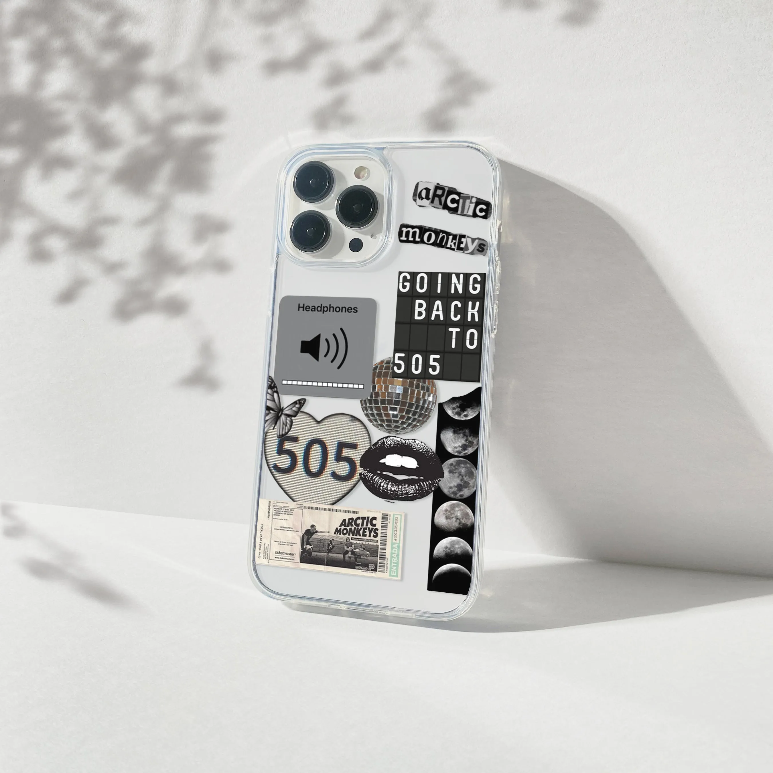 Durable Grip Matte Layer Arctic Monkeys 505 Aesthetic Silicone Clear Case