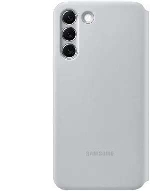 Protective Detail Smooth Craftsmanship Samsung Galaxy S22 Plus Smart LED View Cover Grey - EF-NS906PJEGEW
