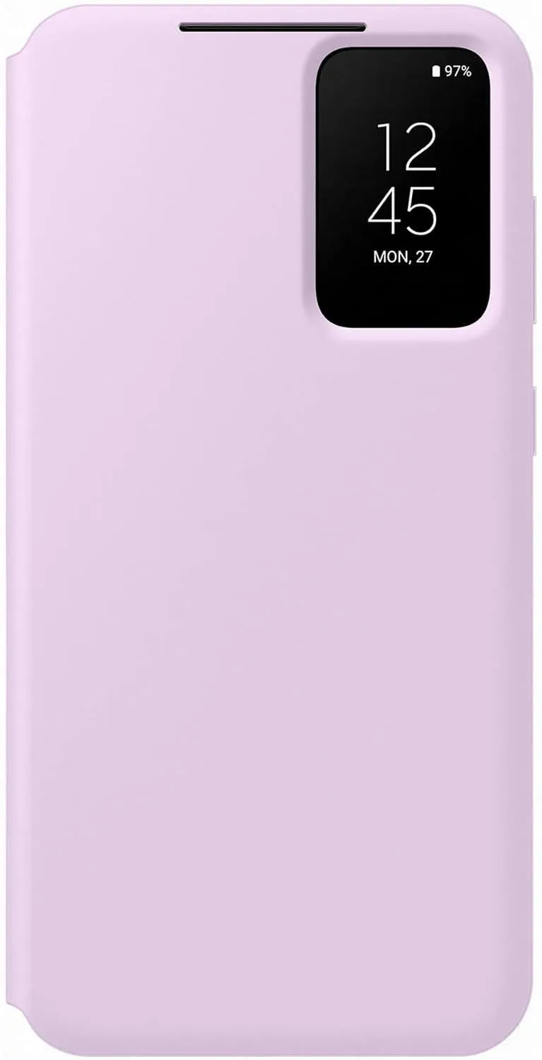Matte Detail Smooth Finish Samsung Galaxy S23 Plus Smart View Wallet Case Lilac - EF-ZS916CVEGWW