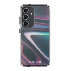 Pocket Friendly Minimal Form Samsung Galaxy S24 5G Case-Mate Soap Bubble Case - Iridescent