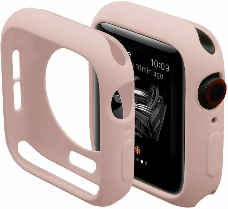 Apple Watch TPU Case (Grey/Pink) Stylish Design Sporty Design