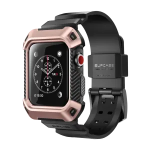 Flexible Armor Guarding Apple Watch UB Pro Wristband Case (38mm)-Rose Gold