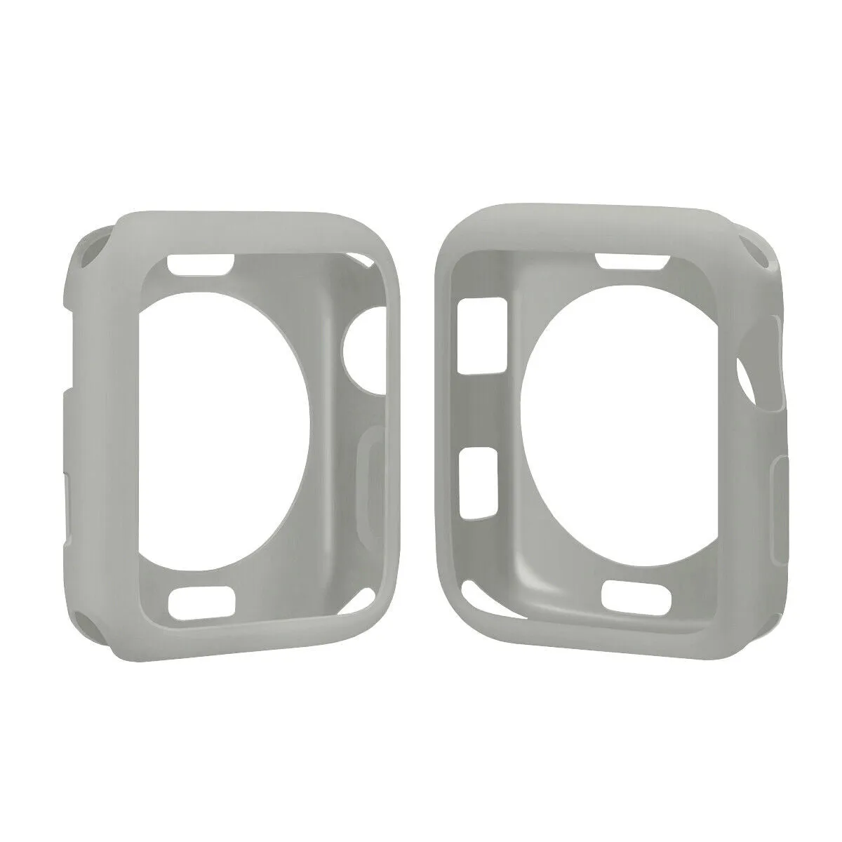 Minimalist Design Apple Watch TPU Case (Grey)