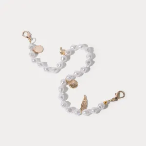 Pool Lanyard Selena Wristlet - Pearl/Gold