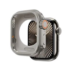 Slim Protection Shield Bandz Apple Watch 7/8/9 - 45mm Metal Case (Titanium)