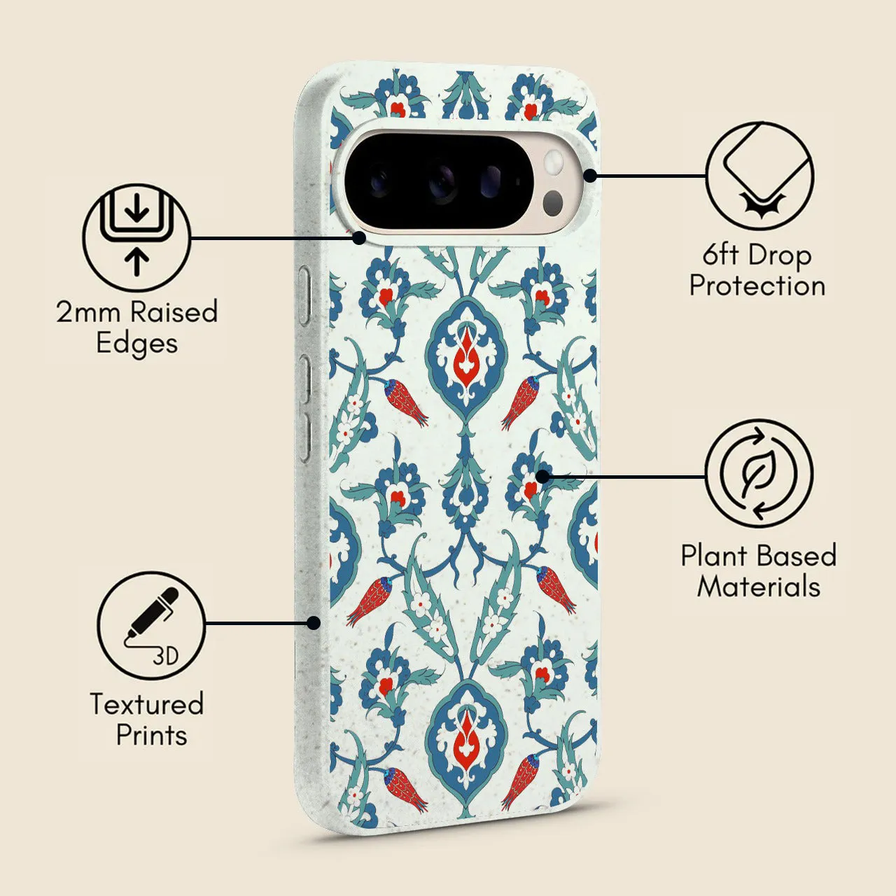 Grip Safe Ottoman Gardens Floral Google Pixel Case