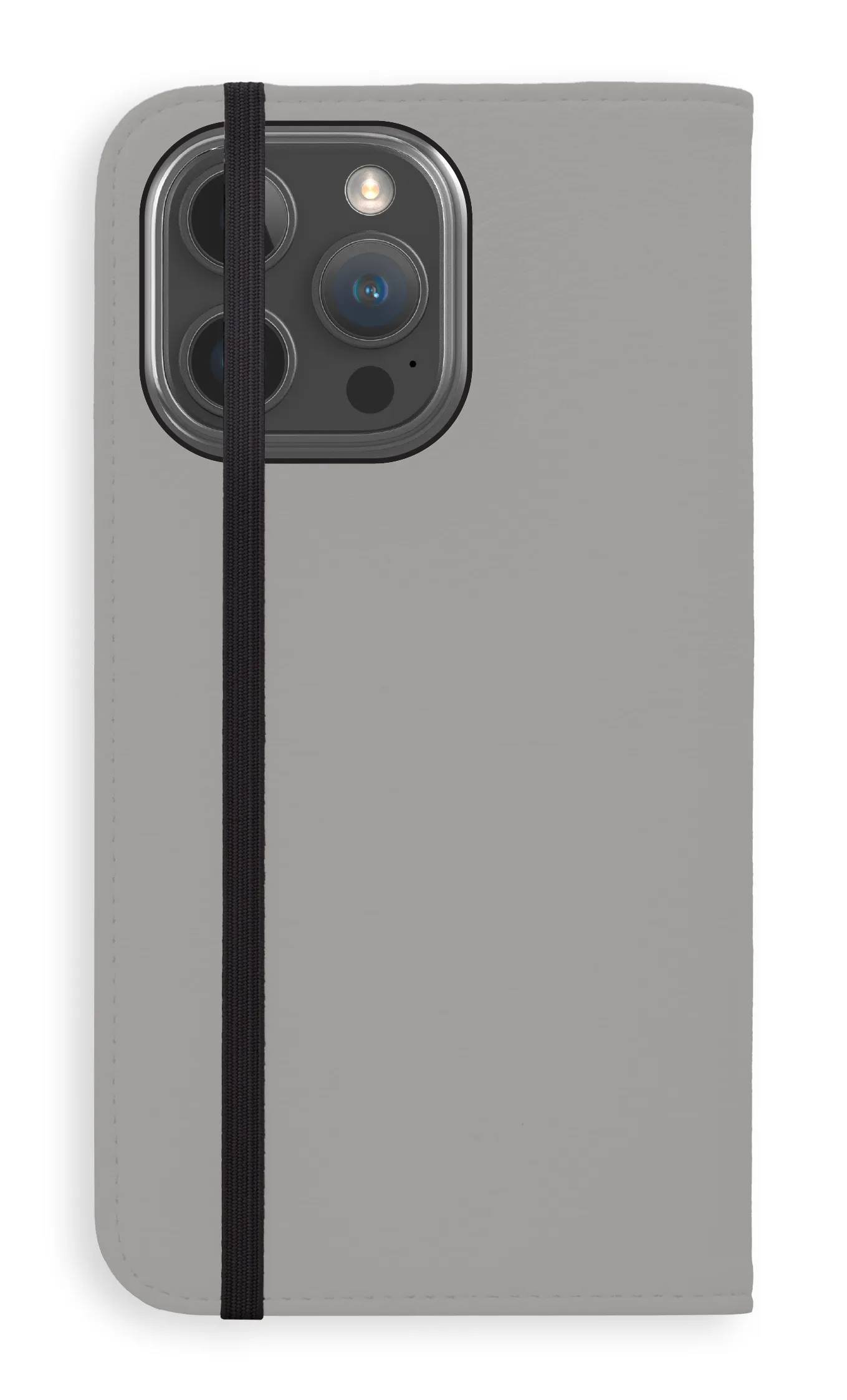 Silver Folio Case Grip Safe Modern Texture