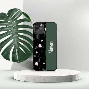 Flowers Lawn Name Protective Case Durable Shape