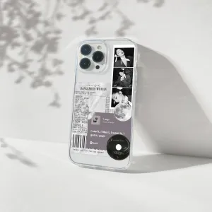 Ariana Grande Aesthetic Silicone Clear Case Grip Texture Clear Surface