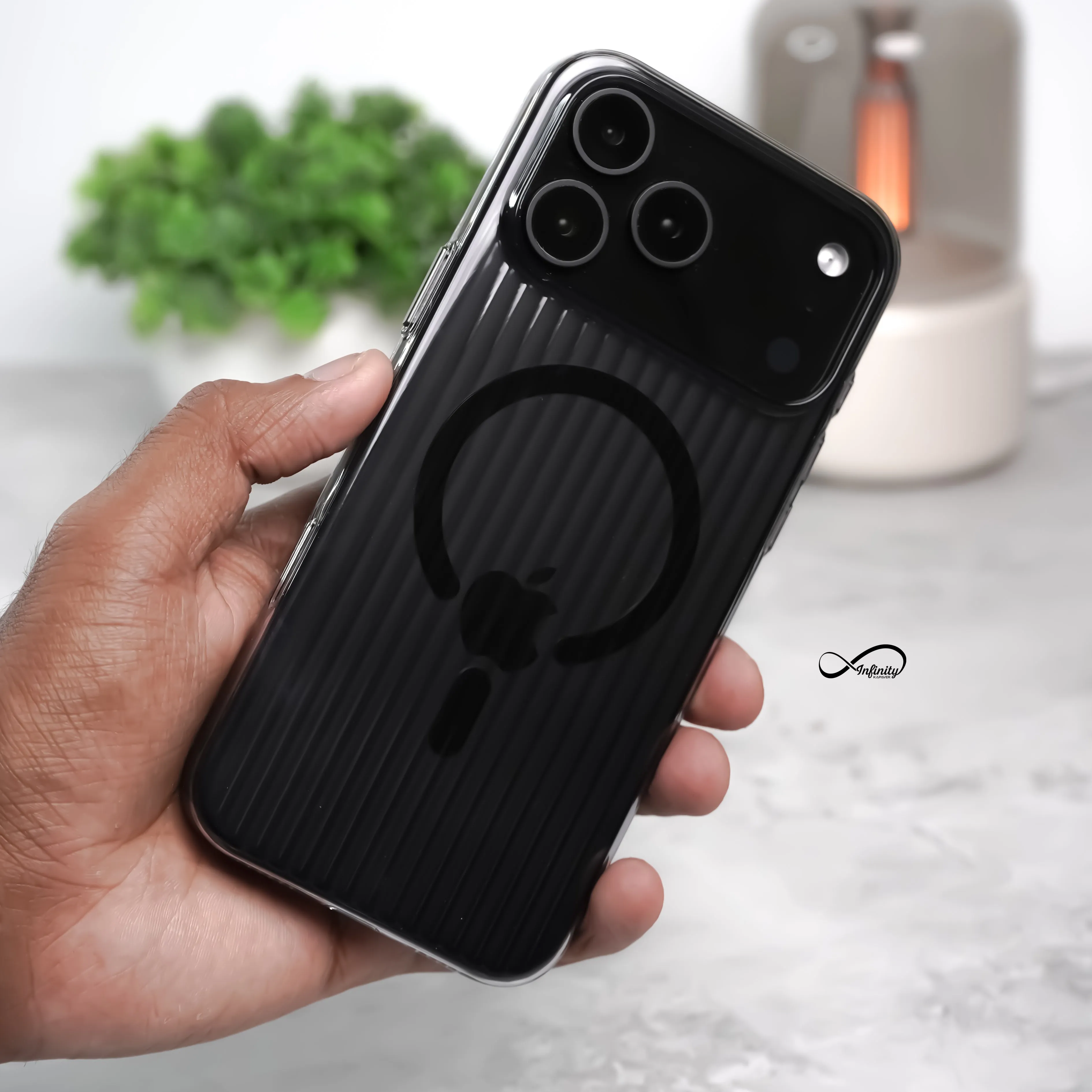 iPhone 17 Pro Max Back Cover Case | Suitcase Mag-X - Matte Gray Phone Accessory