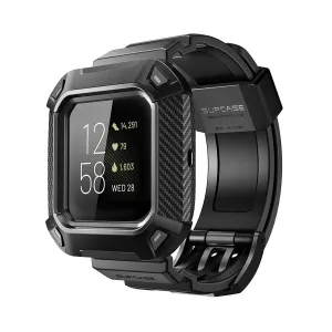 Fitbit Versa 2 Unicorn Beetle Pro Rugged Case-Black Shock Absorber Swimming Companion