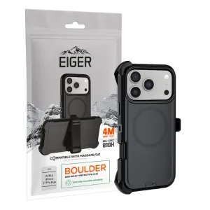 Strong Corners Compact Grip Eiger Boulder Magsafe Case for Apple iPhone 17 Pro Max Black