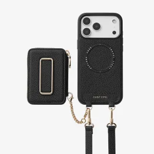 Original Design Set- Crossbody Square Stand Wallet Wireless Charging Phone Case Set Creative Form