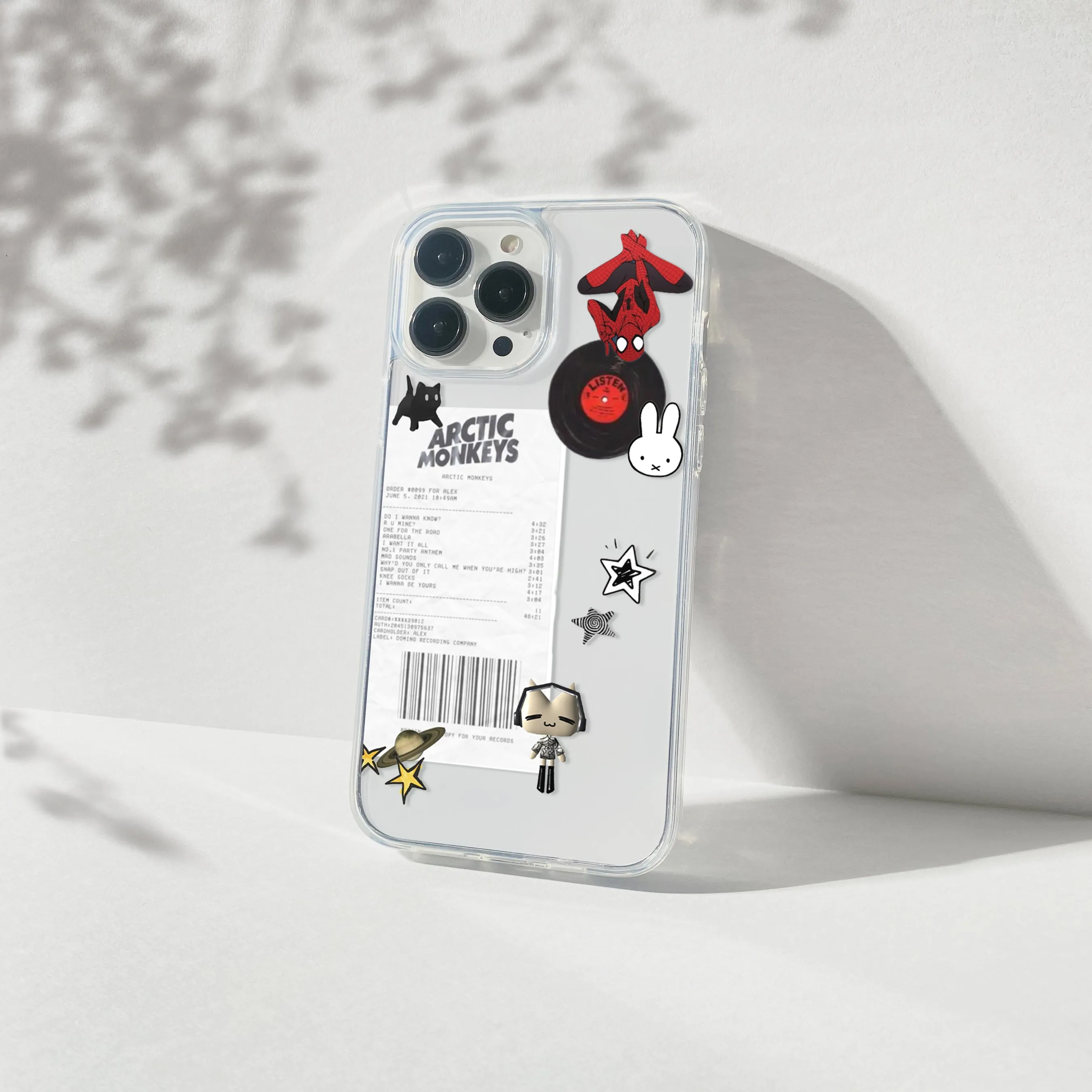 Arctic Monkeys Spider-Man Aesthetic Silicone Clear Case Sporty Appeal Soft Frame