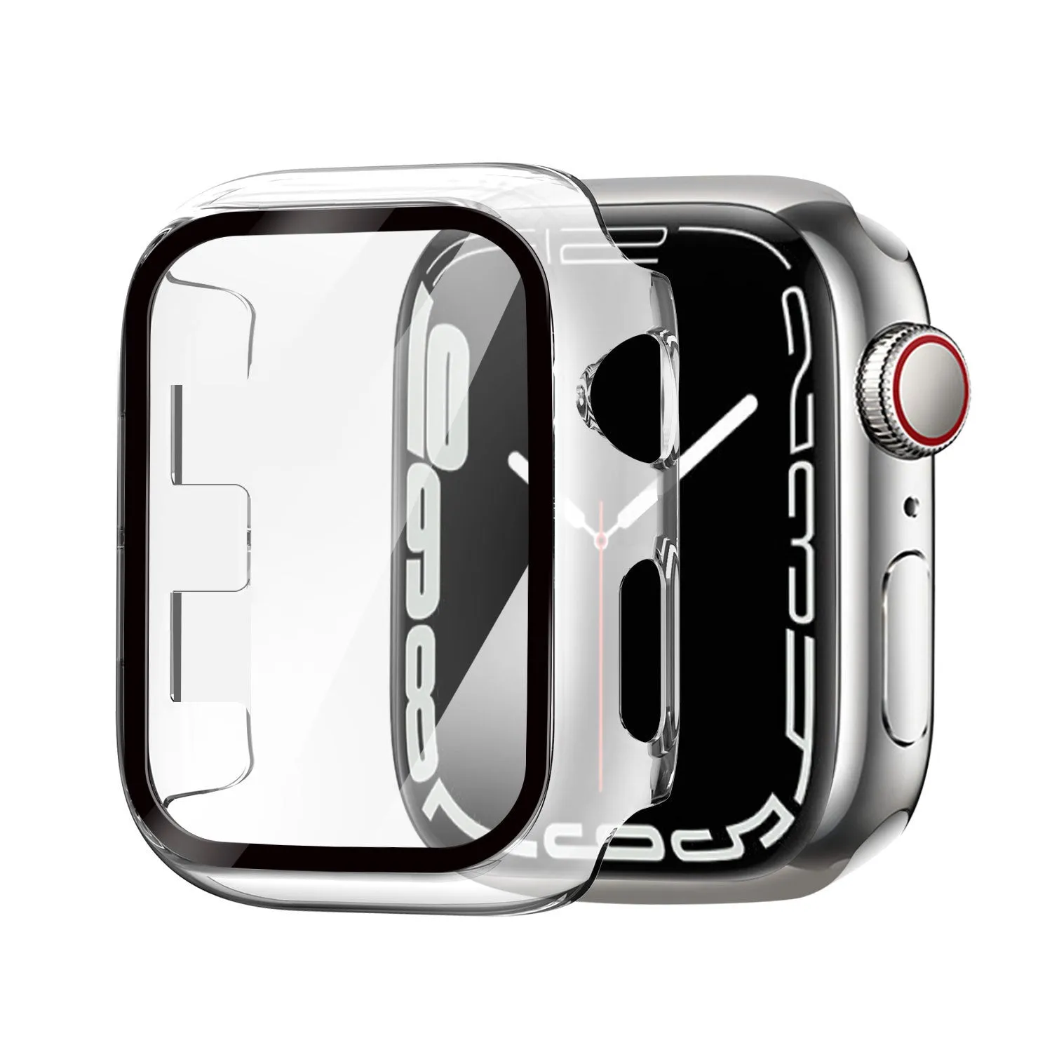 Apple Watch Hardcase with Glass (Transparent) Adult Friendly Light Edge