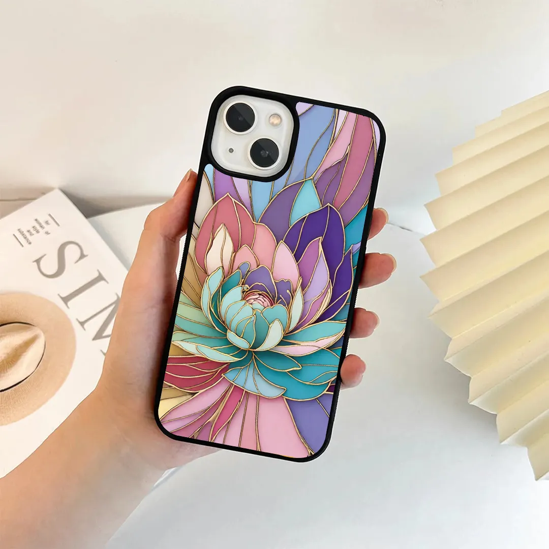Textured Lotus Phone Case Modern Edge