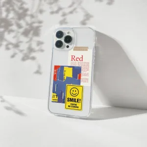 Cushioned Edge Smile Aesthetic Silicone Clear Case