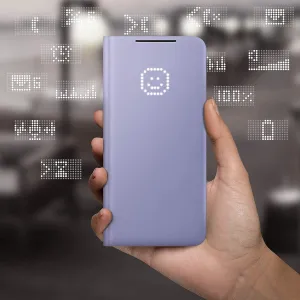 Samsung Galaxy S21 Plus LED View Cover Violet - EF-NG996PVEGEE Flexible Detail Design