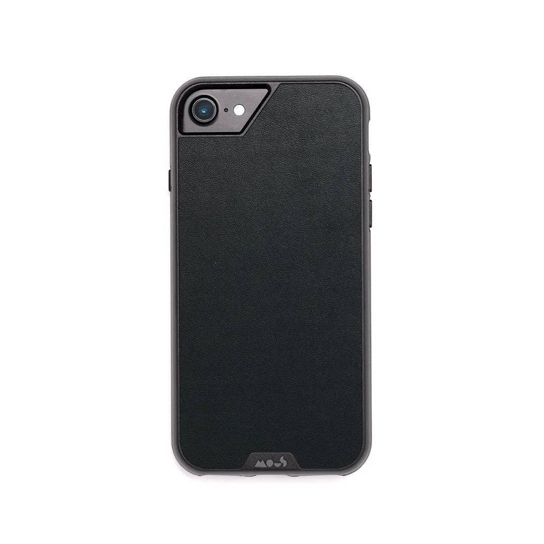 Ergonomic Shape Black Leather Phone Case - Limitless 2.0