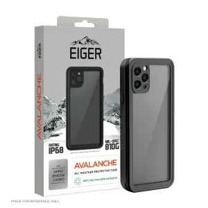 Eiger Avalanche Case & Screen Protector for Apple iPhone 14 Pro in Black Textured Detail