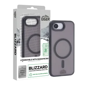 Eiger GRS Blizzard Magsafe Case for Apple iPhone 16e in Black Scratch Guard