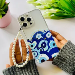Evil Eye Charm Phone Case Marble finish