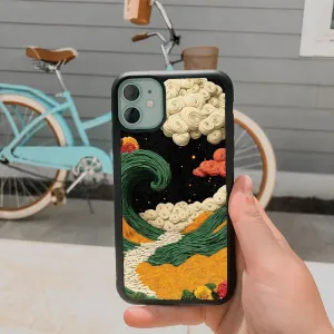 Subtle Touch Premium Feel Colorful Waves Theme Printed Phone case