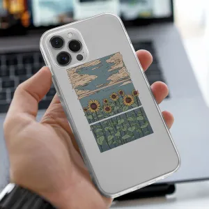 Hybrid Surface Layer Soft Design Aesthetic Flowers Water Printed Silicone case