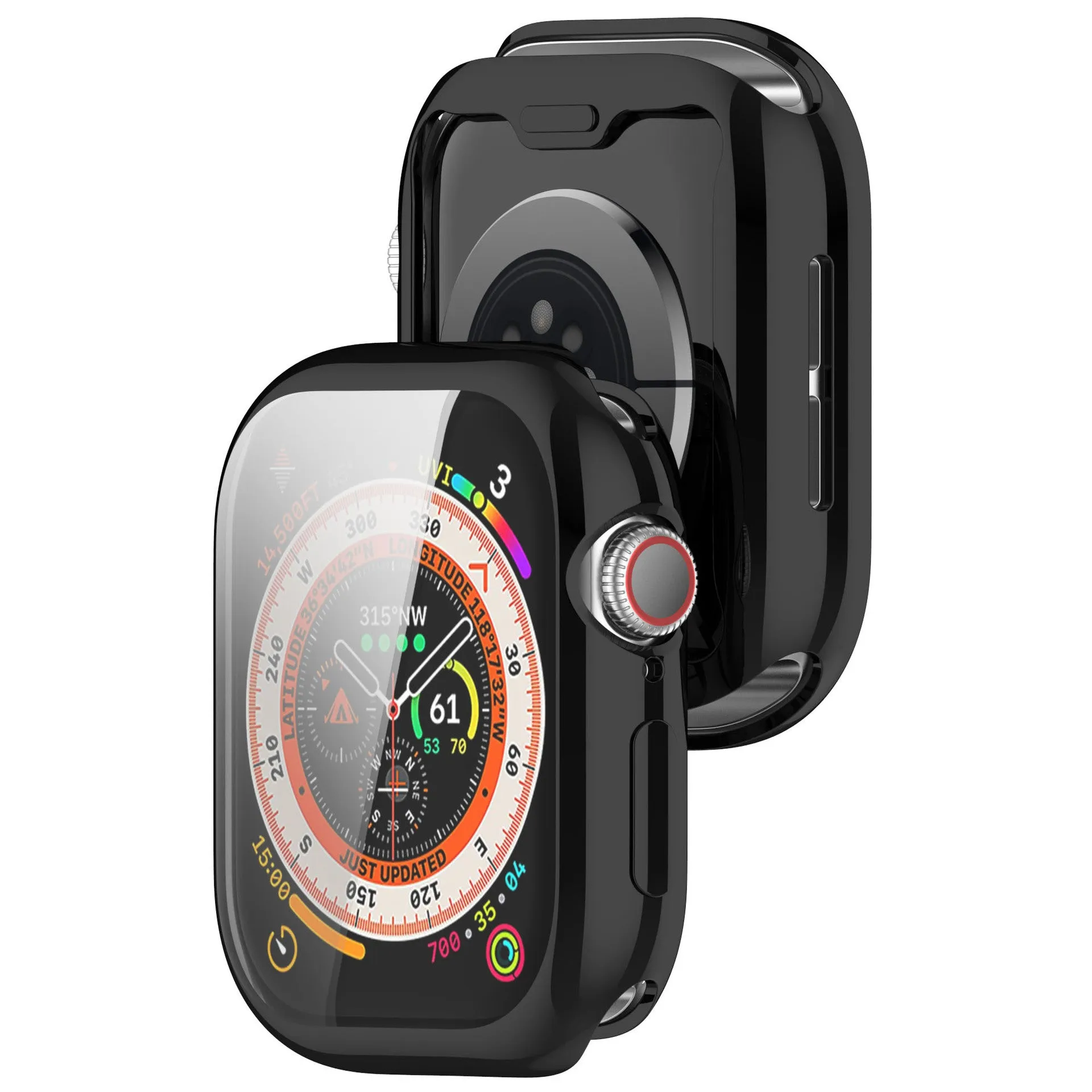 Rugged Layer Apple Watch 10 TPU Case (Black)