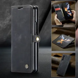 Leather Case For Samsung Galaxy Z Fold Flexible Grip Texture