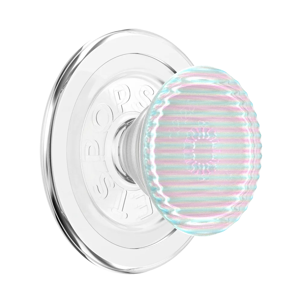 Magic Trio Grip Pop Socket School Setup Space Age Fluted Opalescent PopGrip for MagSafe