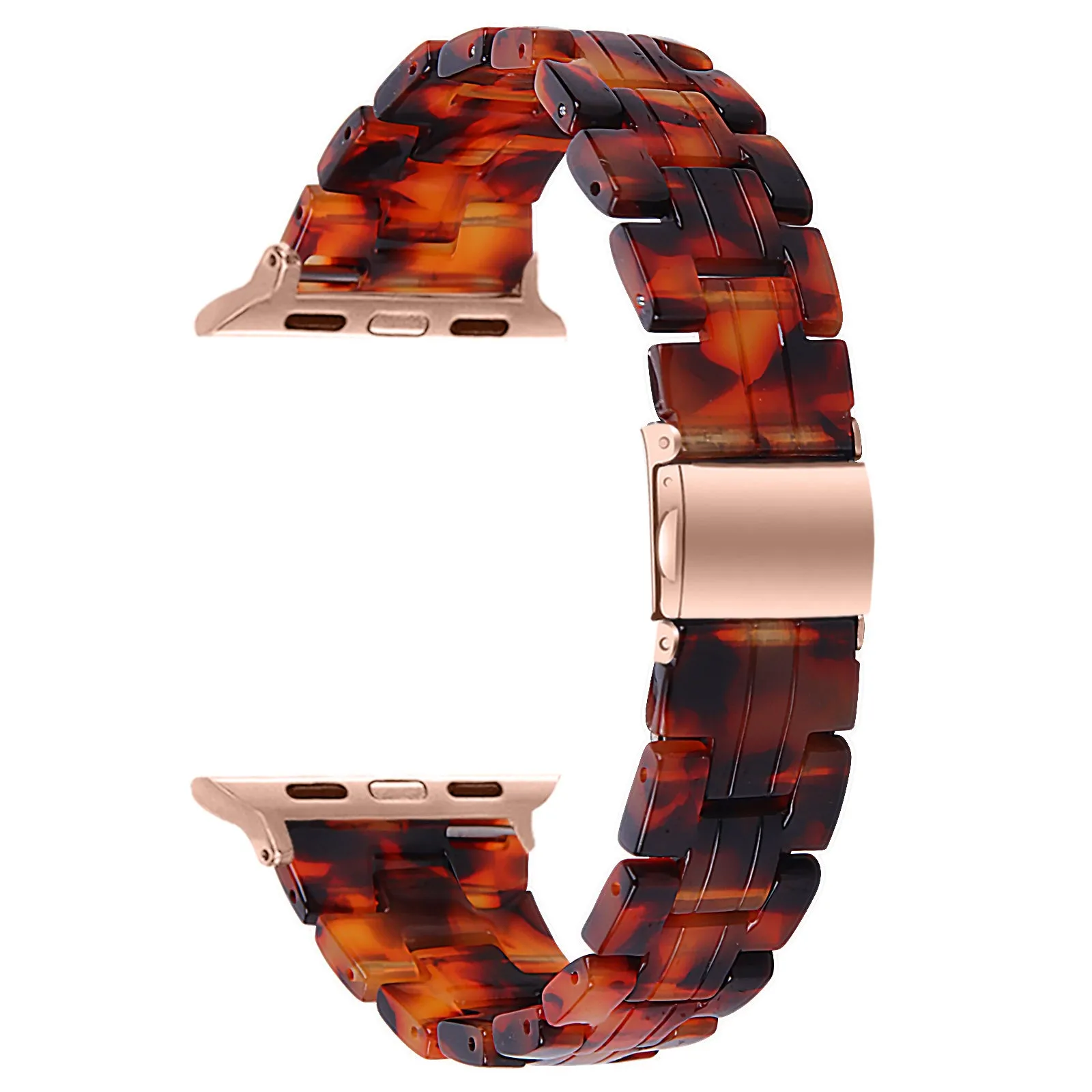 Rugged Outdoor Look Active Wear Gear Apple Watch Resin Strap (Lava)