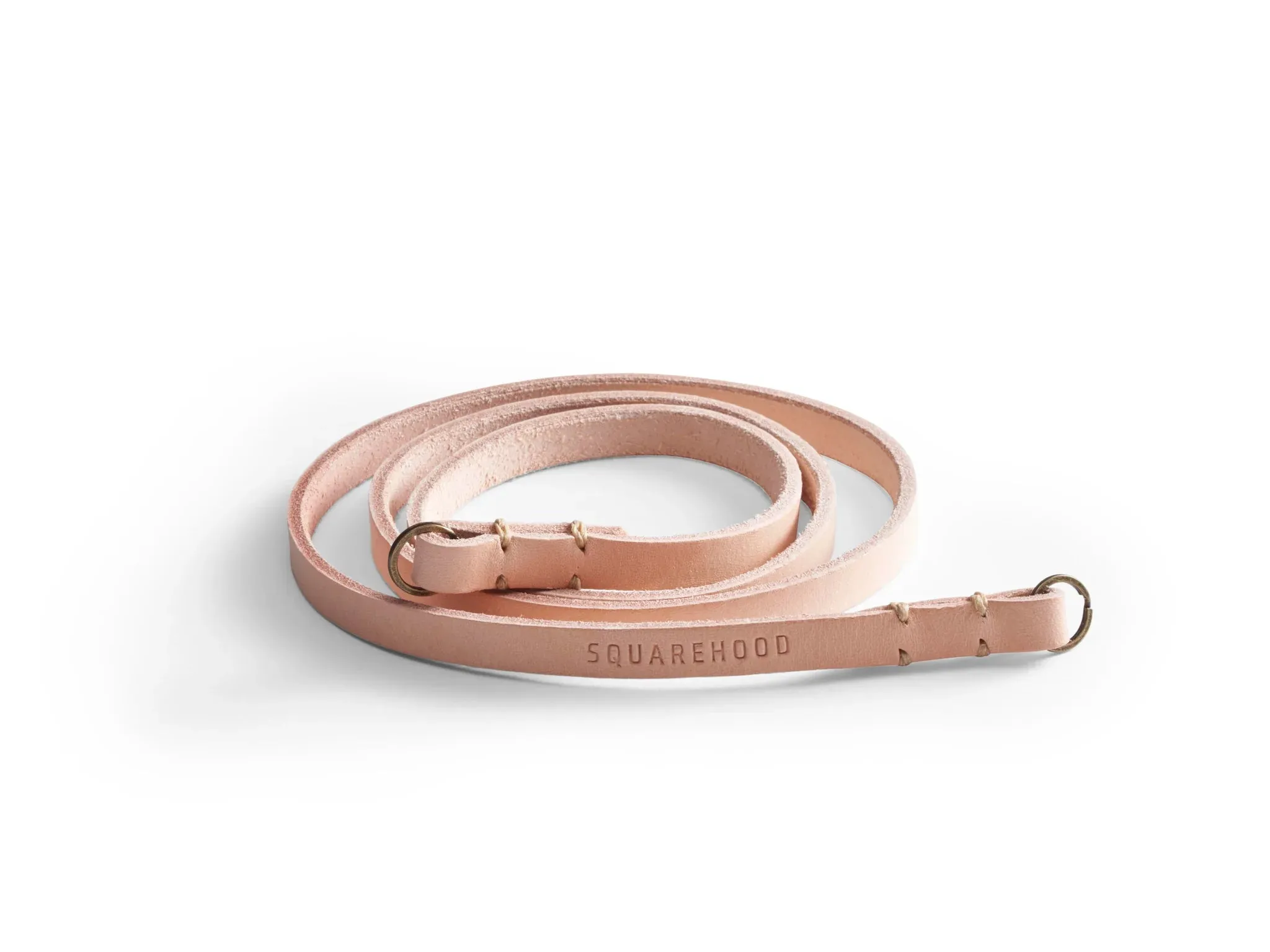 Wrist strap Scratch Resistant Gear SQUAREHOOD -Usual Leather Lanyard Neck Strap- Natual