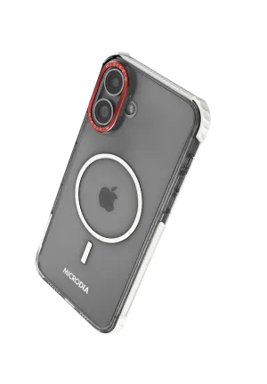 MICRODIA CRYSTAL GEAR? High Transparency Protective iPhone Case - White Enhanced Durability