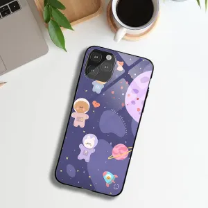 Rugged Surface Minimal Detail Cartoon Space Adventure Printed Designer Protective Case