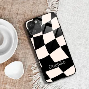 Comfort Design Layer Abstract Chess Name Glossy Protective case
