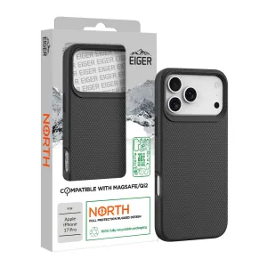 Student Friendly Eiger North Magsafe Case GRS for Apple iPhone 17 Pro in Black