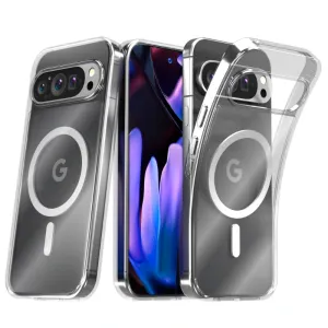 Minimal Shield Google Pixel 9 Pro XL 6.8" (2024) Hybrid Shockproof Clear Slim Acrylic Case with MagSafe