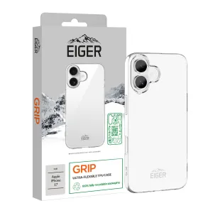 Eiger Grip Case GRS for Apple iPhone 17 in Clear Rugged Edge Texture Ultra Slim