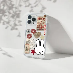 Sun & Moon Vintage Aesthetic Silicone Clear Case Ergonomic Feel