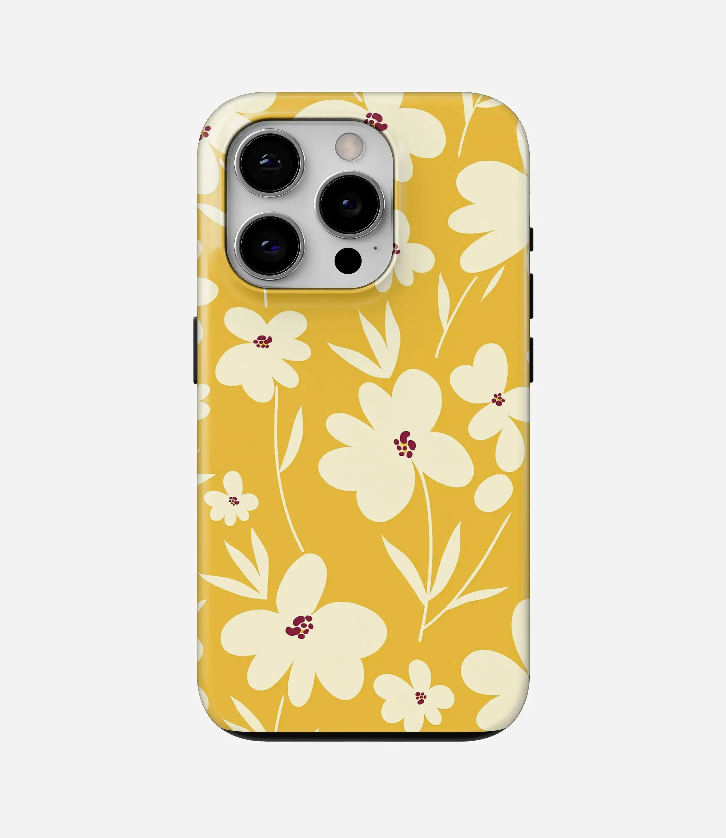 Sunshine Bloom Glossy Armoured Case Wear resistant Hybrid Pattern