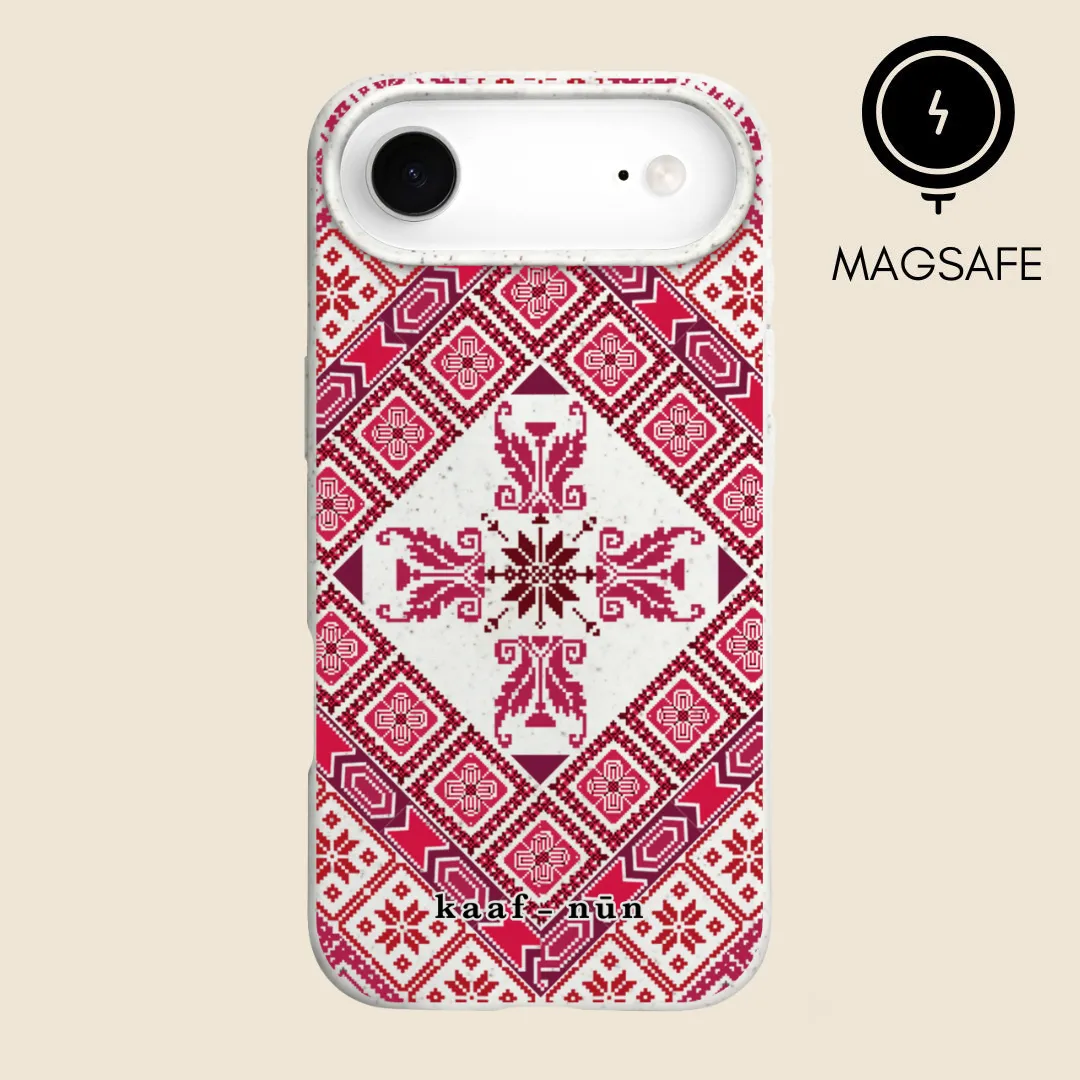 Flexible Grip Texture Modern Minimalism Tatreez Threads MagSafe iPhone Case