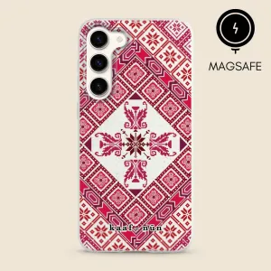 Shock Resistant Modern Edge Tatreez Threads MagSafe Samsung Phone Case
