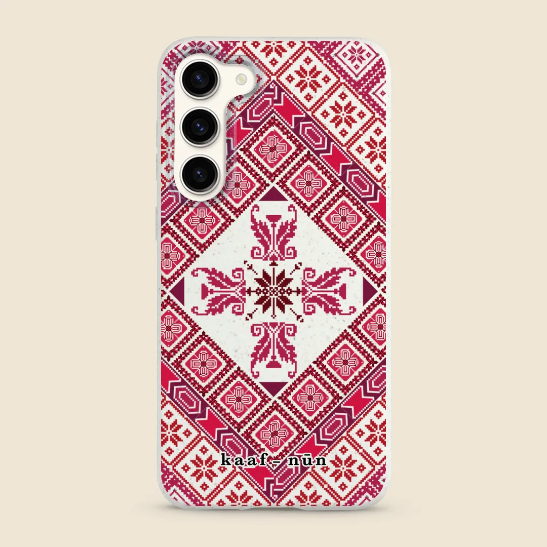 Grip Enhanced Tatreez Threads Samsung Phone Case