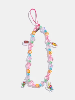 Neon color The Simpsons x Skinnydip Kwik-E-Mart Beaded Strap