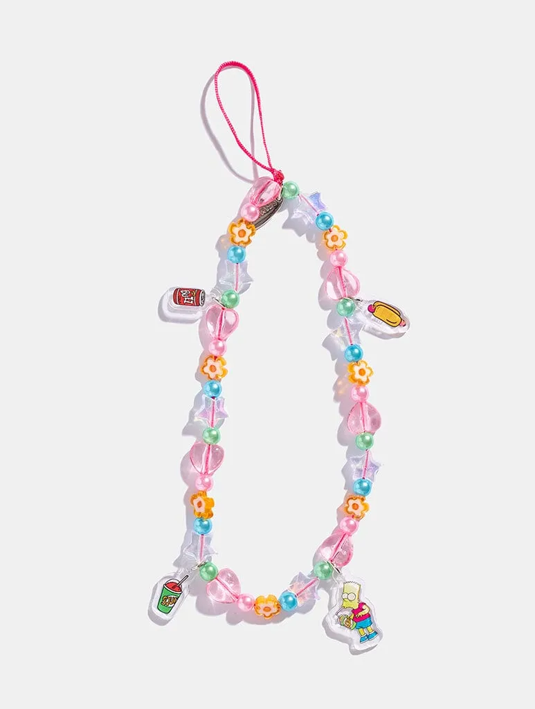 Neon color The Simpsons x Skinnydip Kwik-E-Mart Beaded Strap