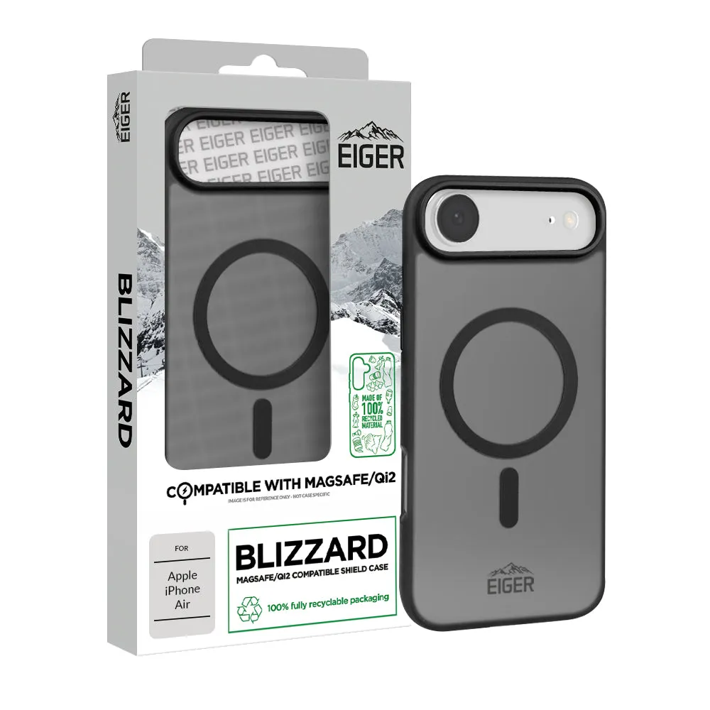 Eiger Blizzard Magsafe Case GRS for Apple iPhone Air in Black Ultra Slim